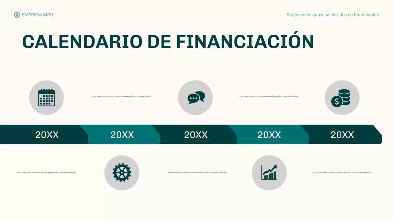Presentación del plan de negocios de propuestas de financiación modernas de Teal