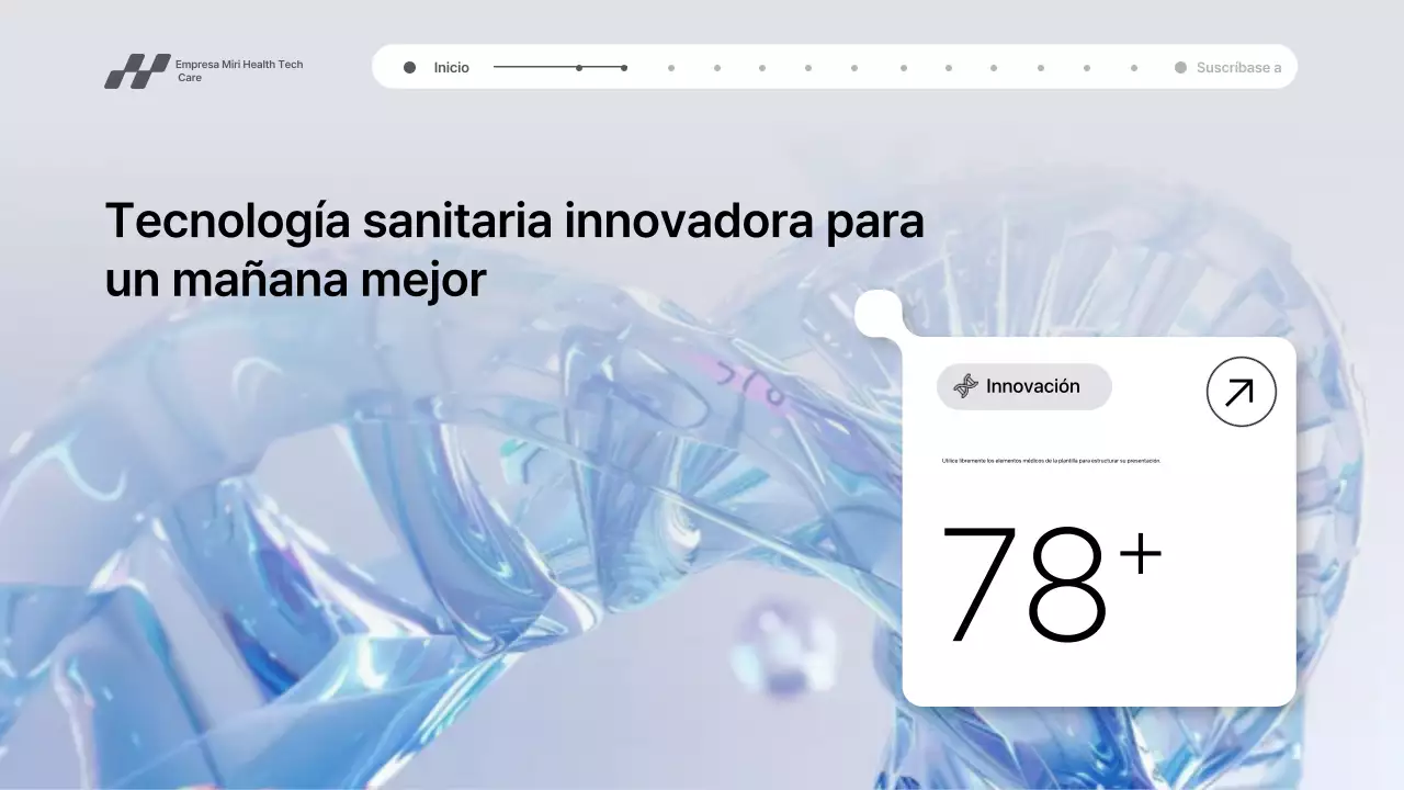 Presentación de promoción de tecnología sanitaria moderna de Grey