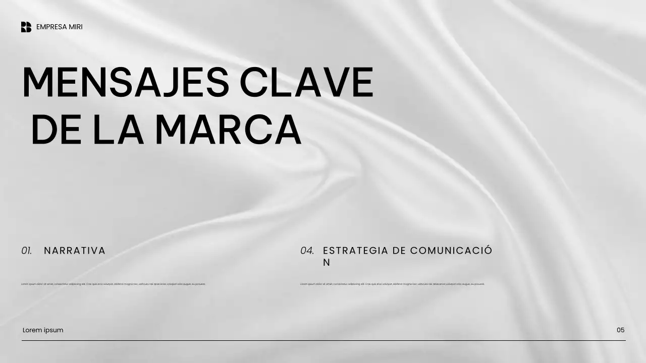 Presentación de marketing de contenidos moderna y blanca