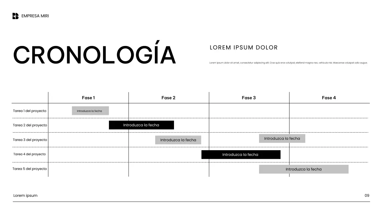 Presentación de marketing de contenidos moderna y blanca