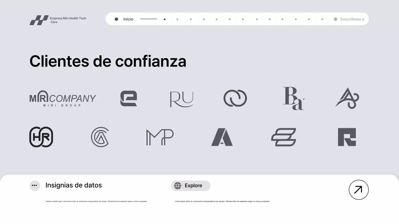 Presentación de promoción de tecnología sanitaria moderna de Grey