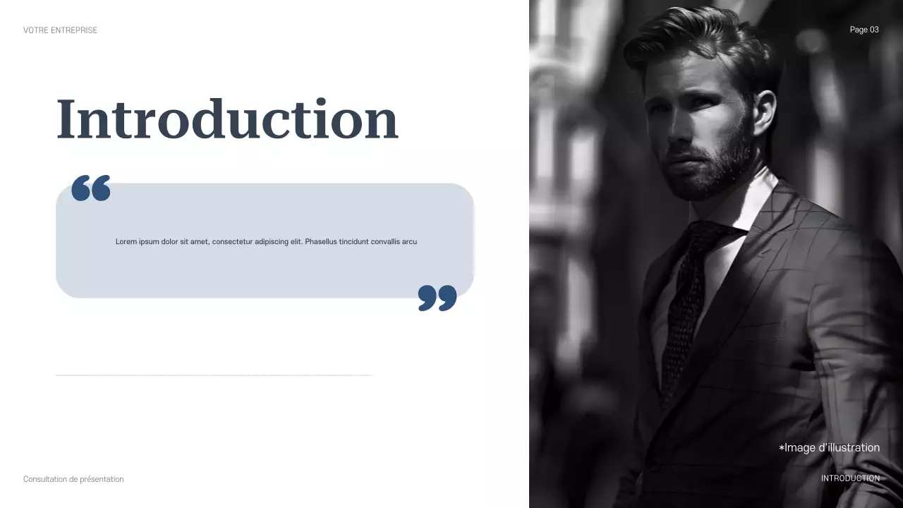 présentation de conseil professionnel bleu