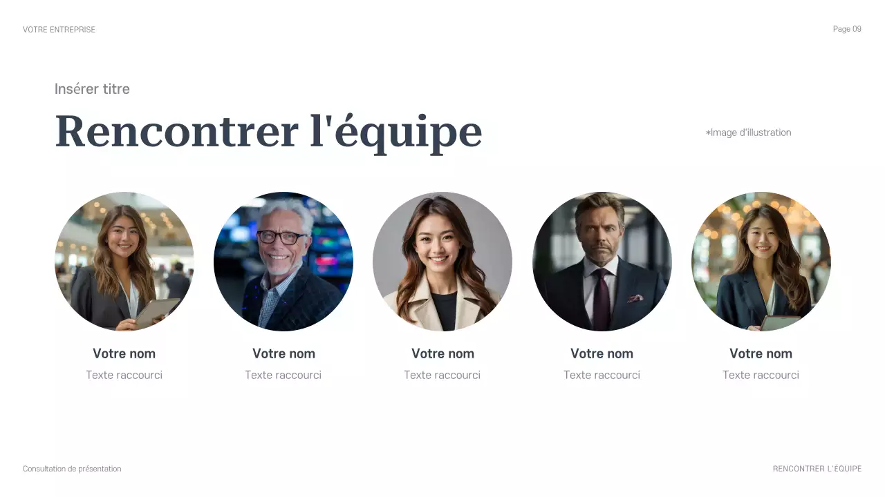 présentation de conseil professionnel bleu