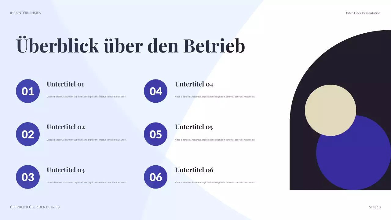 lila moderne Geschäftspräsentation