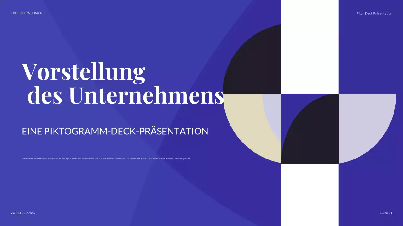 lila moderne Geschäftspräsentation