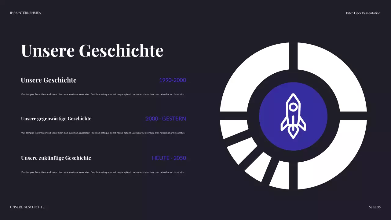 lila moderne Geschäftspräsentation