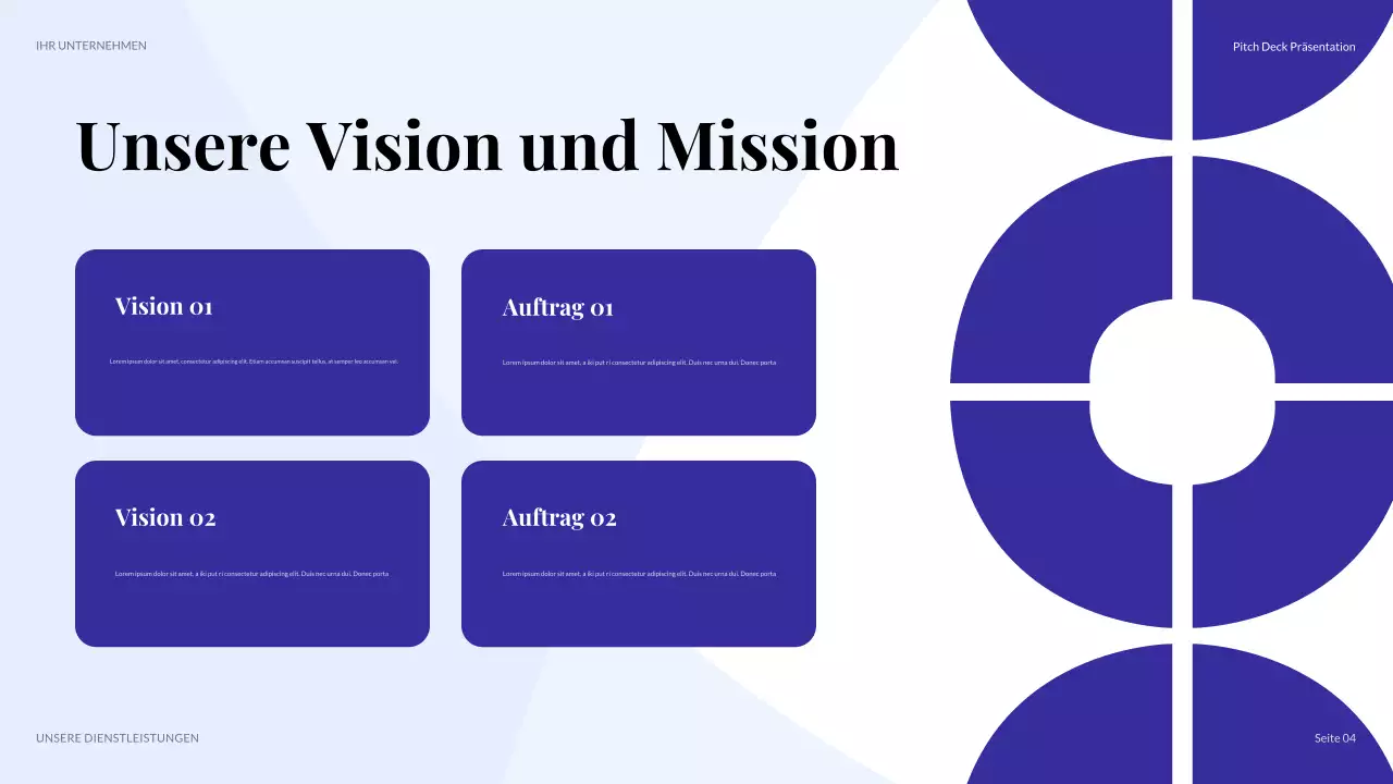 lila moderne Geschäftspräsentation