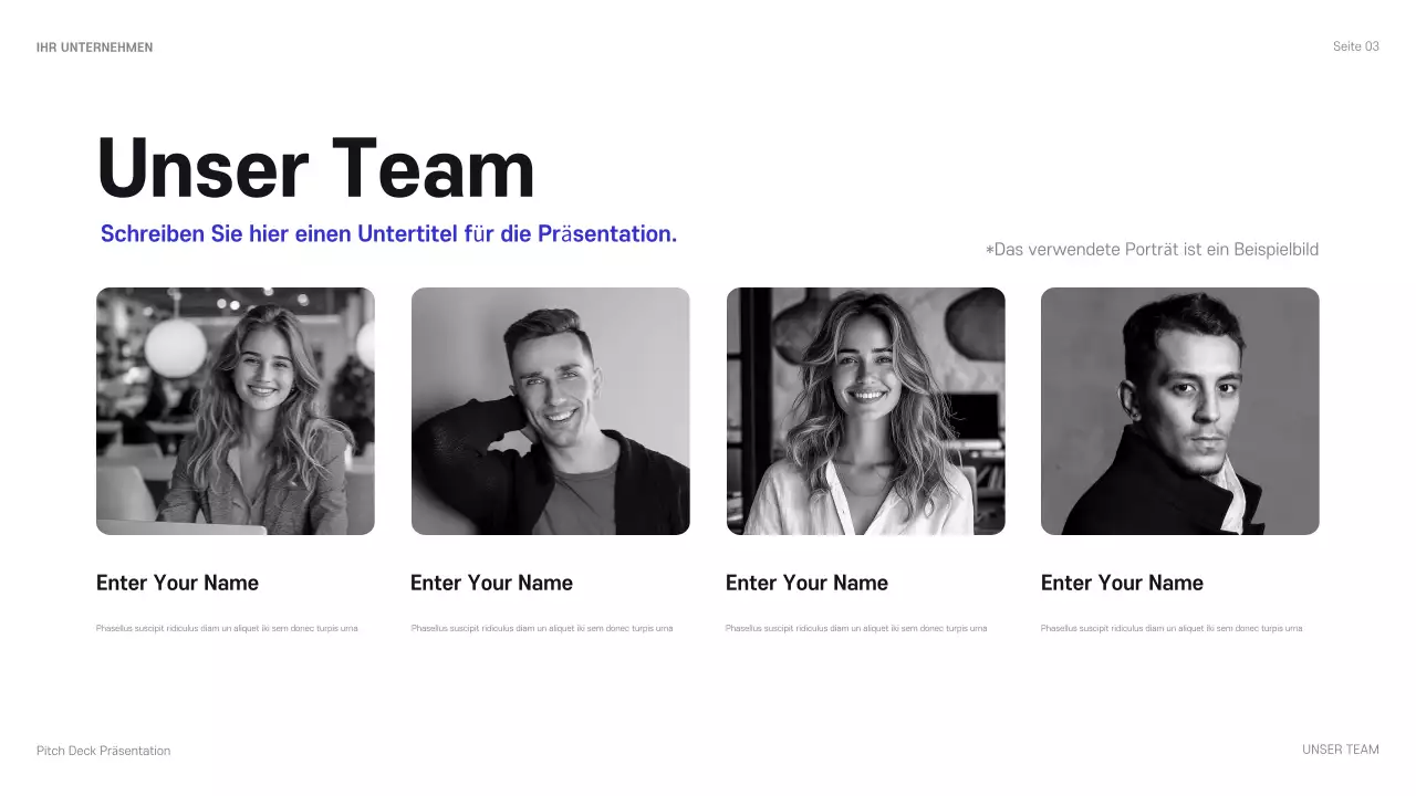 blaue moderne geschäftspräsentation