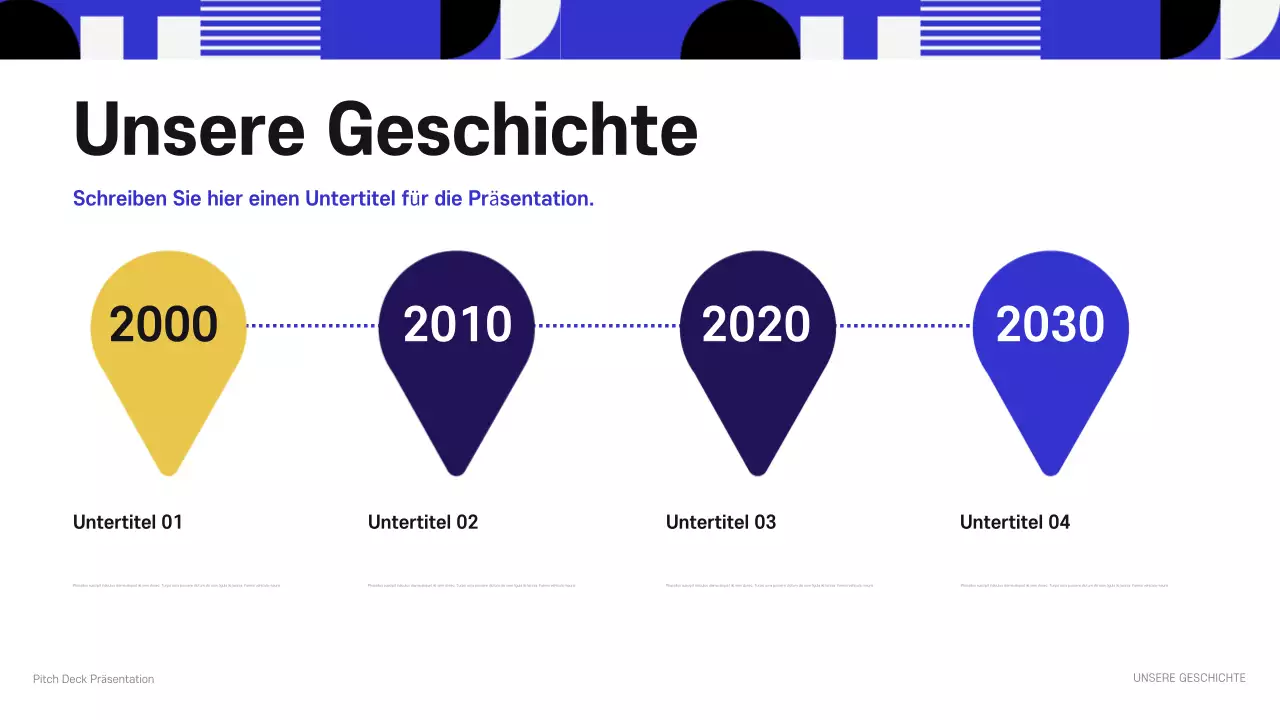 blaue moderne geschäftspräsentation