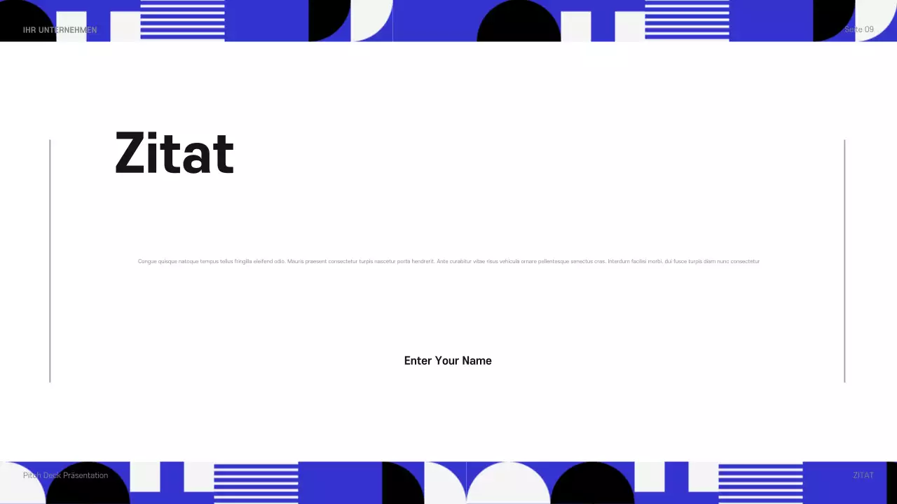 blaue moderne geschäftspräsentation