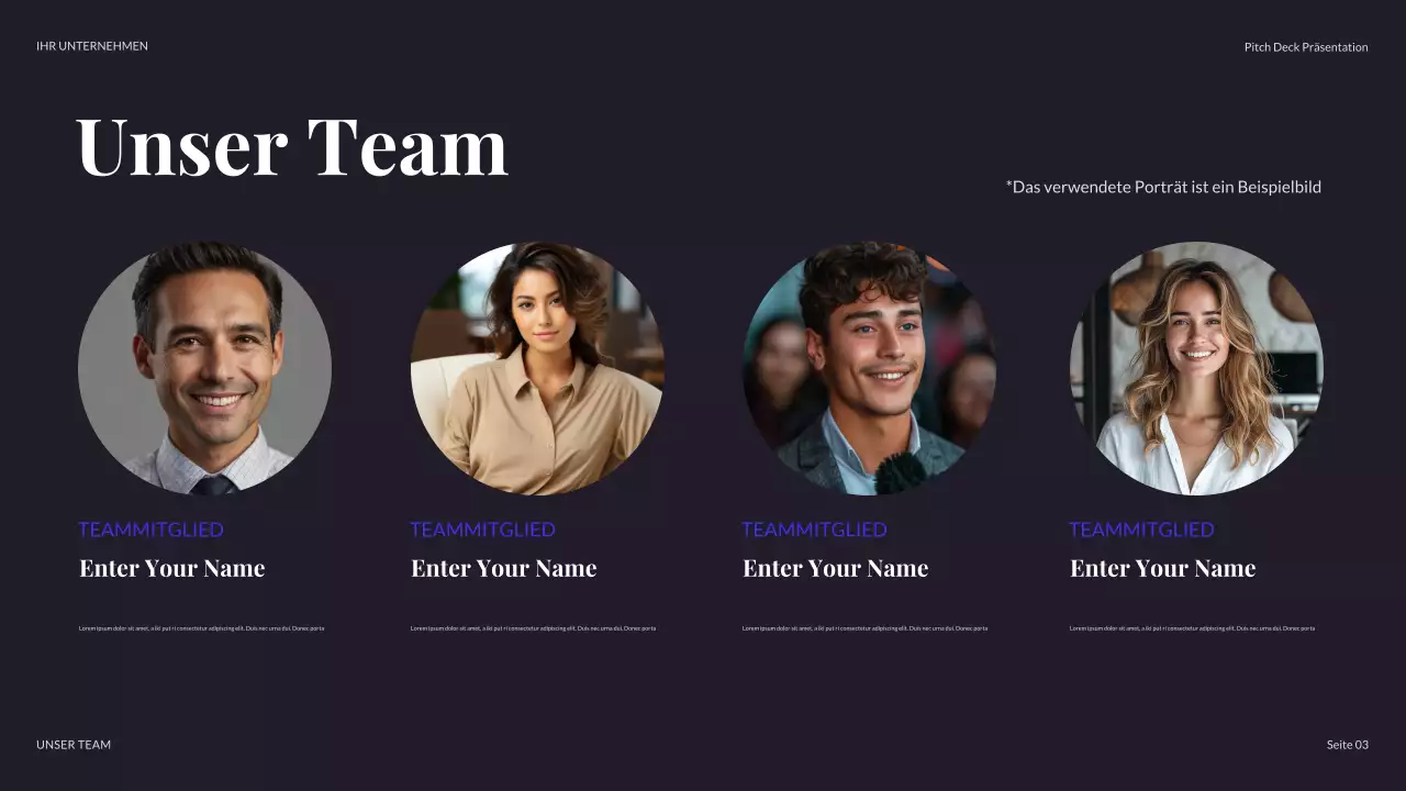 lila moderne Geschäftspräsentation