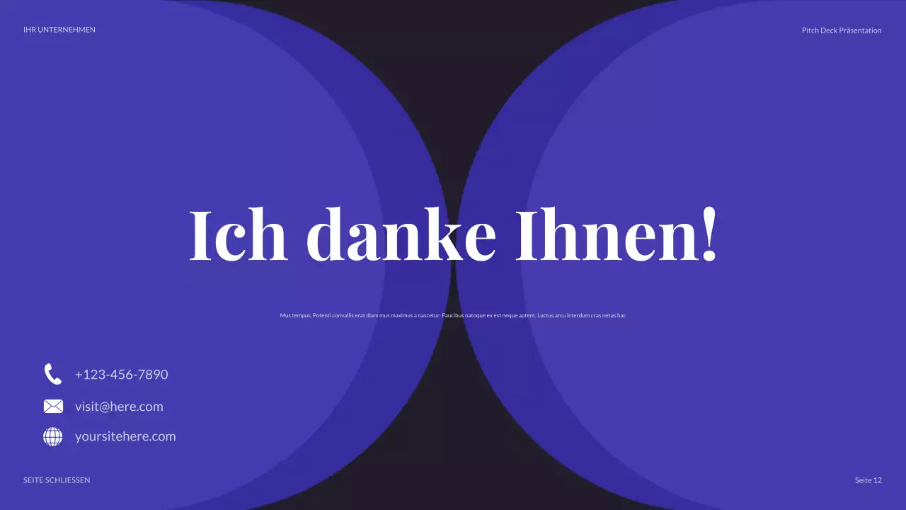 lila moderne Geschäftspräsentation