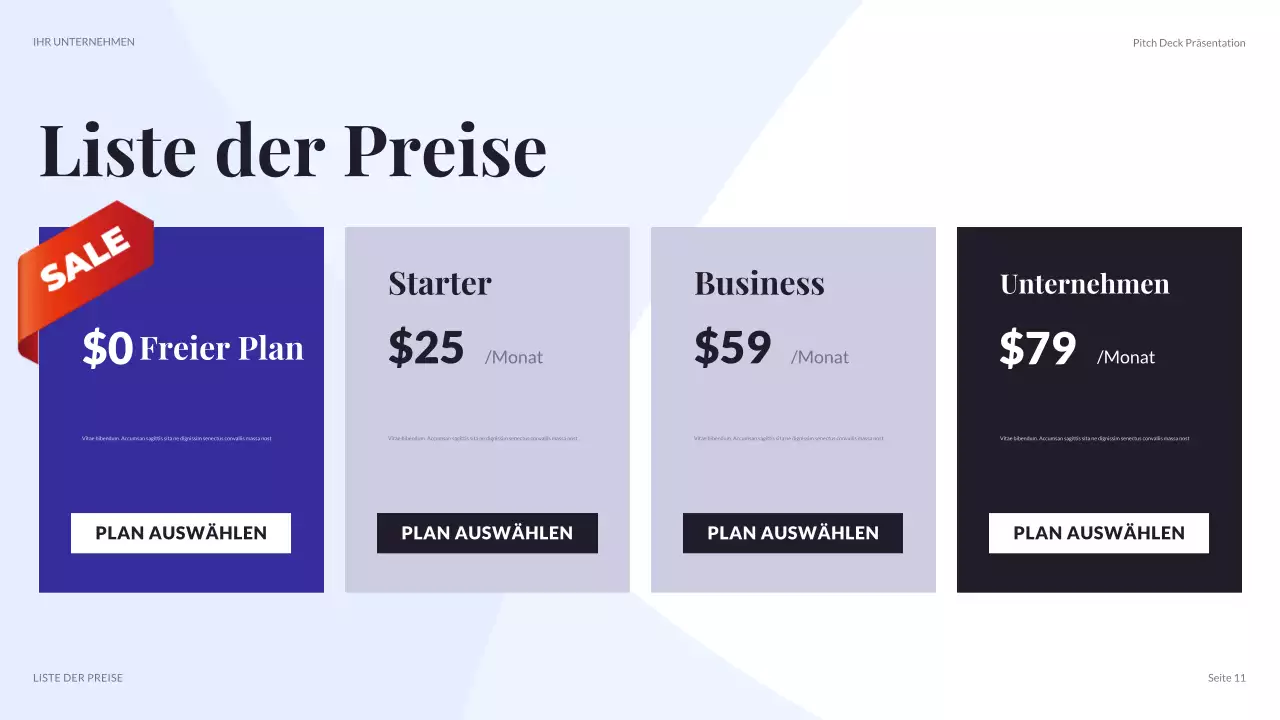 lila moderne Geschäftspräsentation