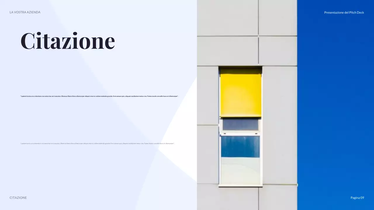presentazione aziendale moderna viola