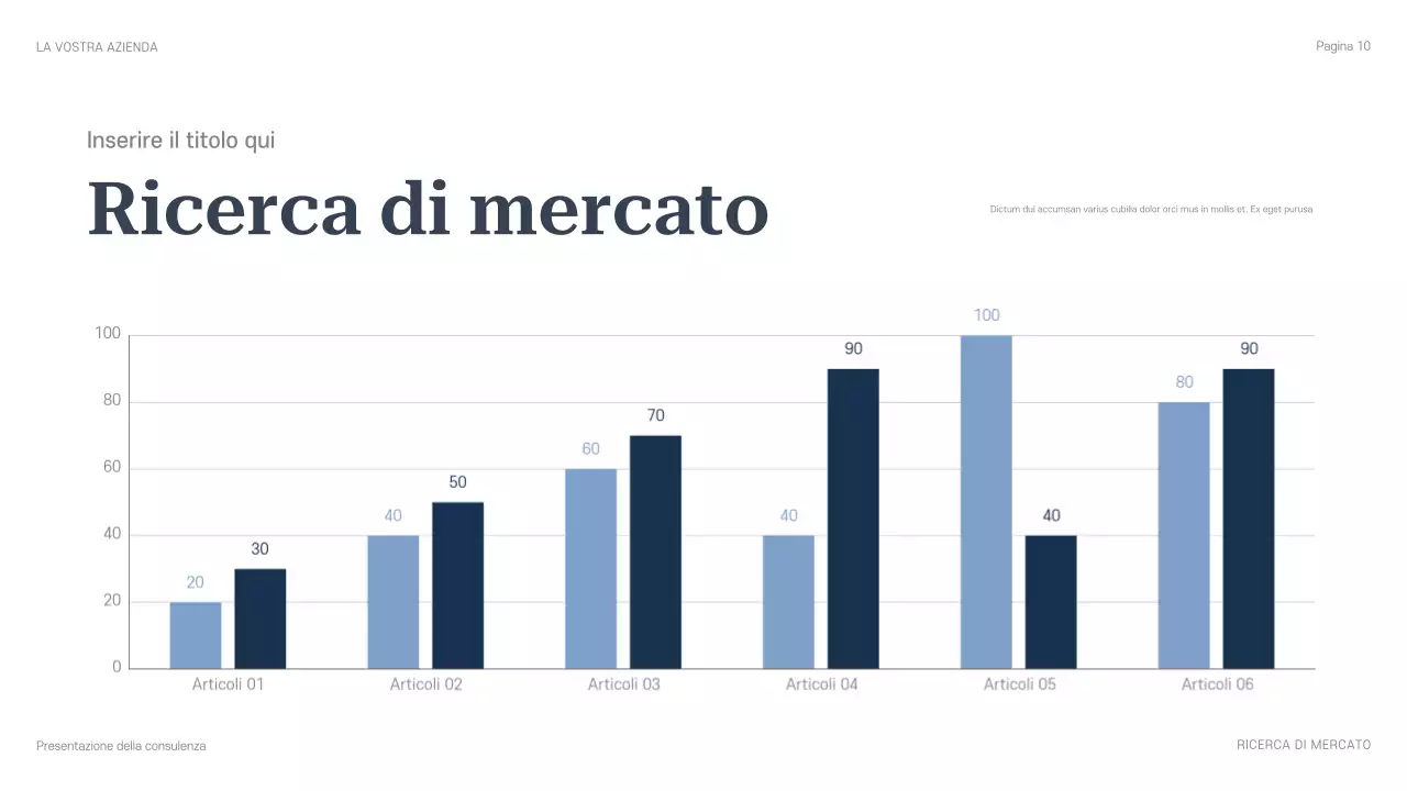 presentazione di consulenza professionale blu