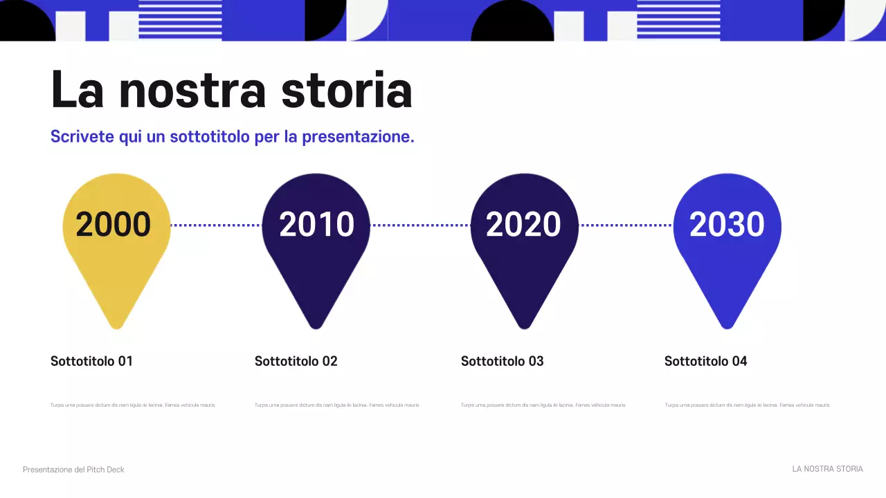 presentazione aziendale moderna blu