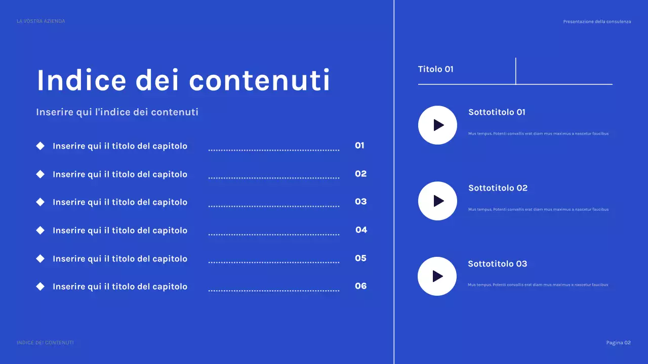 presentazione IT moderna blu