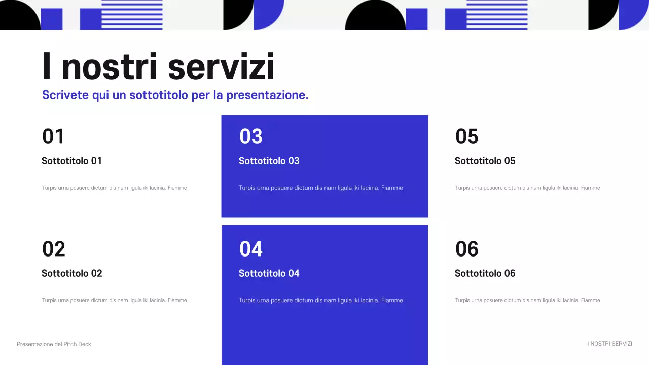 presentazione aziendale moderna blu