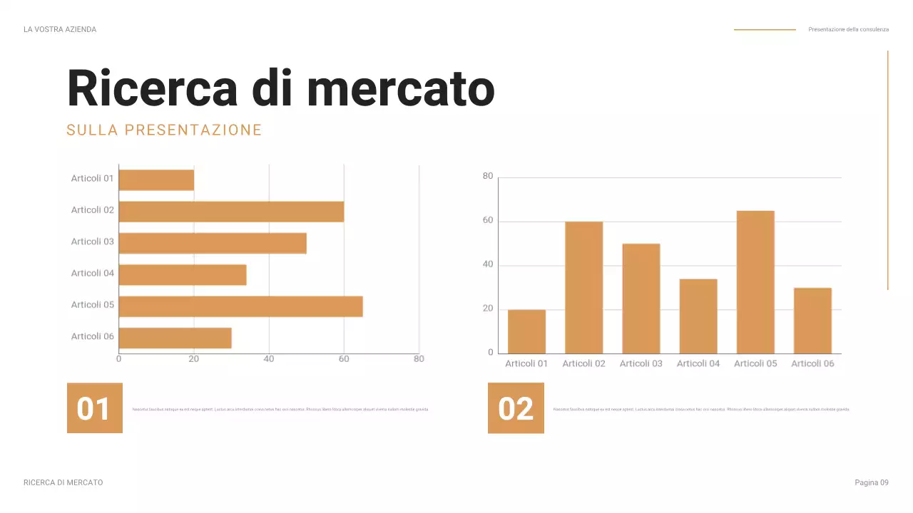presentazione aziendale moderna arancione