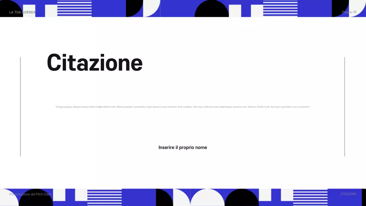 presentazione aziendale moderna blu