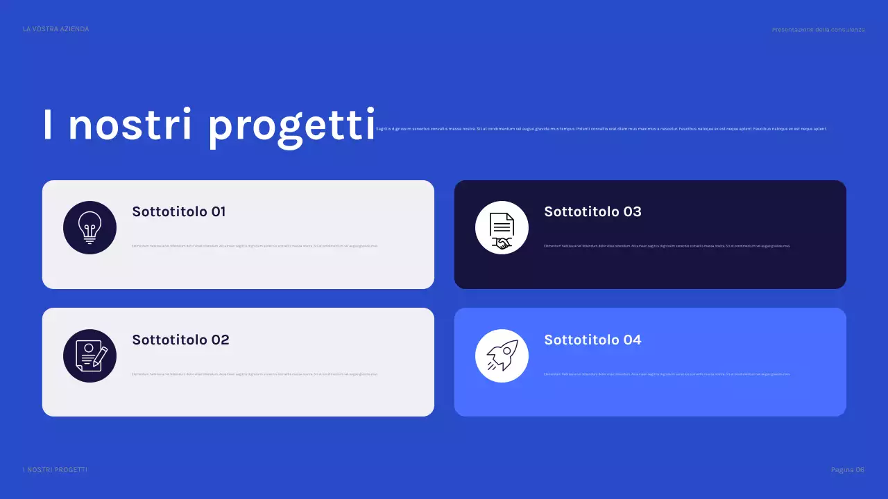 presentazione IT moderna blu