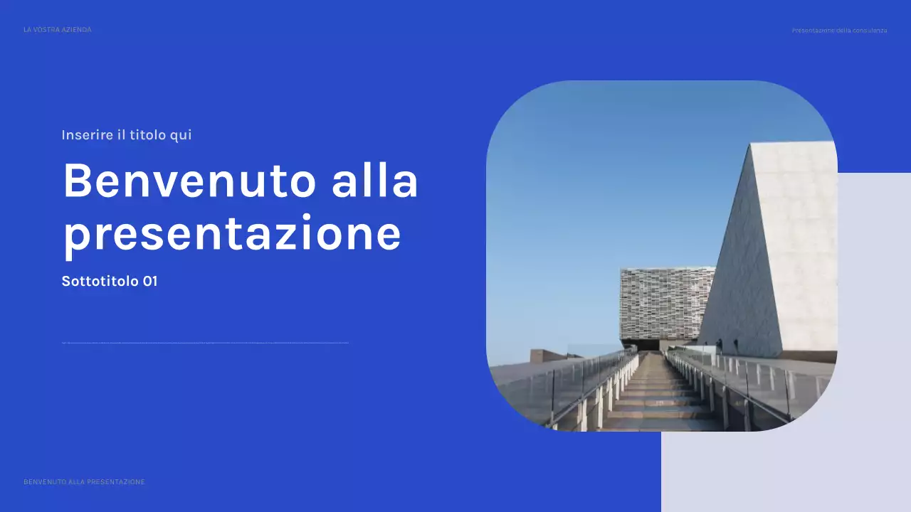 presentazione IT moderna blu