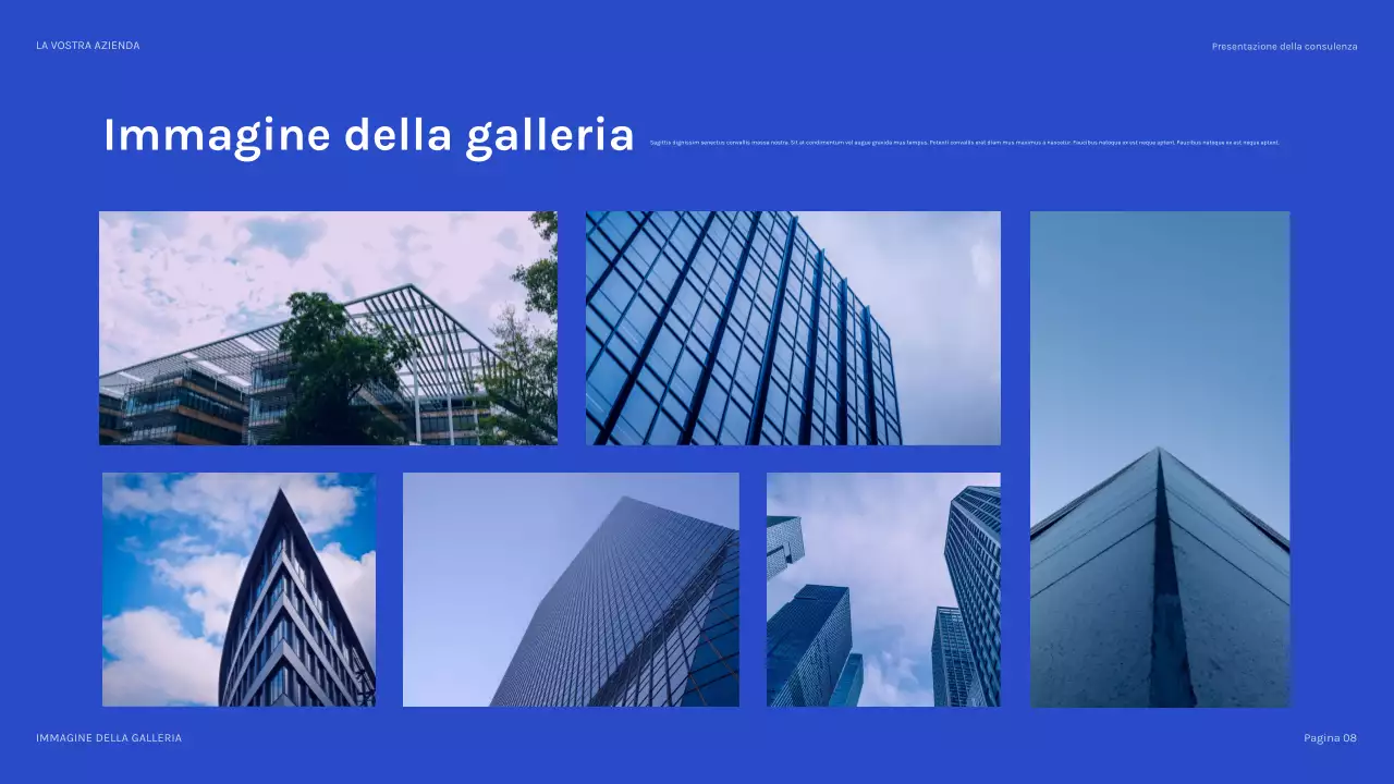 presentazione IT moderna blu