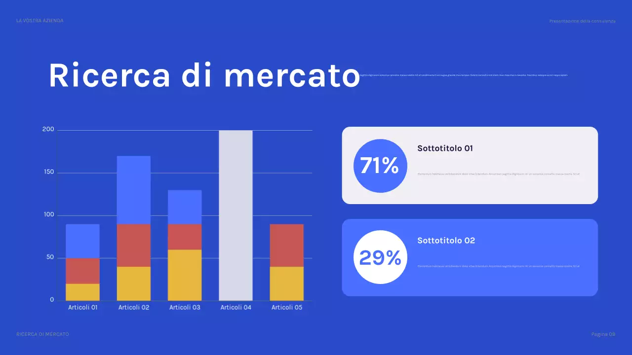 presentazione IT moderna blu