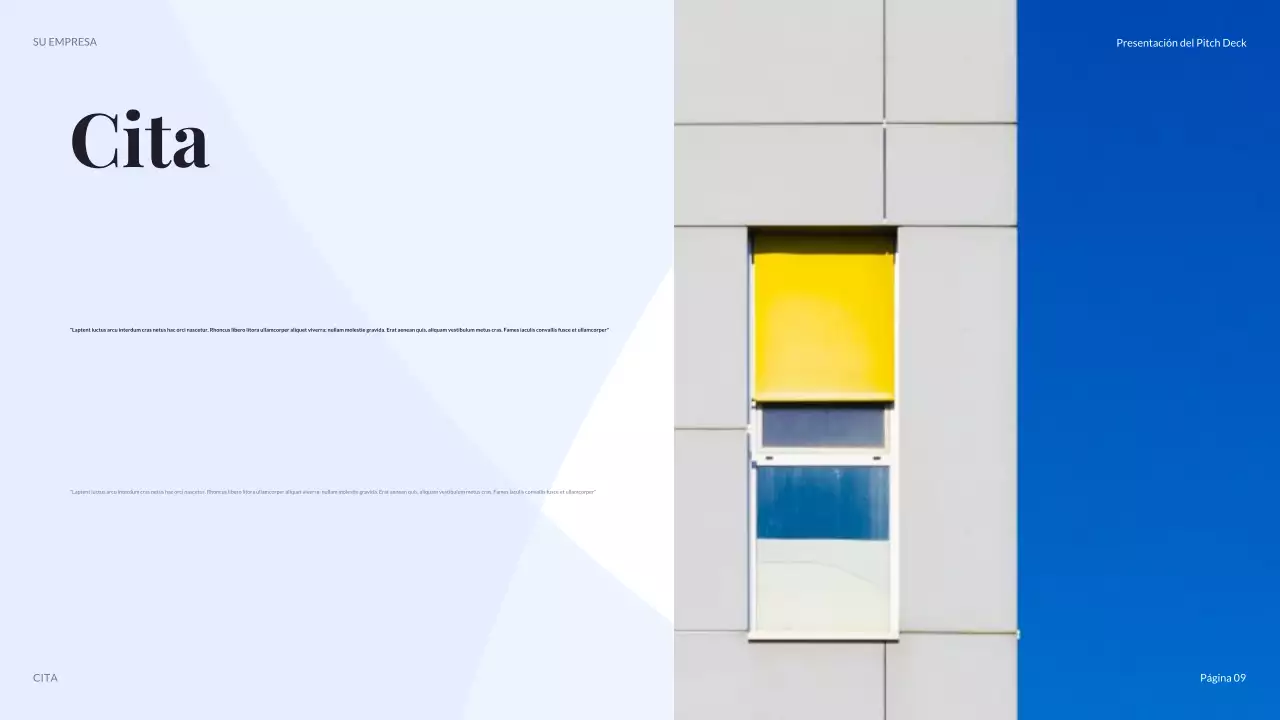 Presentación empresarial moderna de color morado