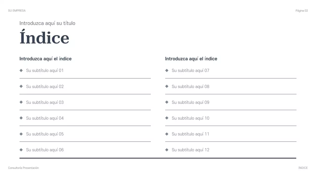 Presentación de consultoría profesional azul