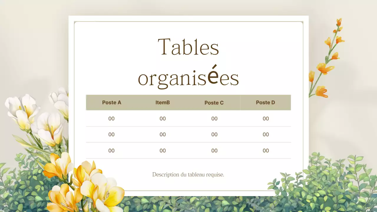 Présentation de fleurs printanières simples et jaunes