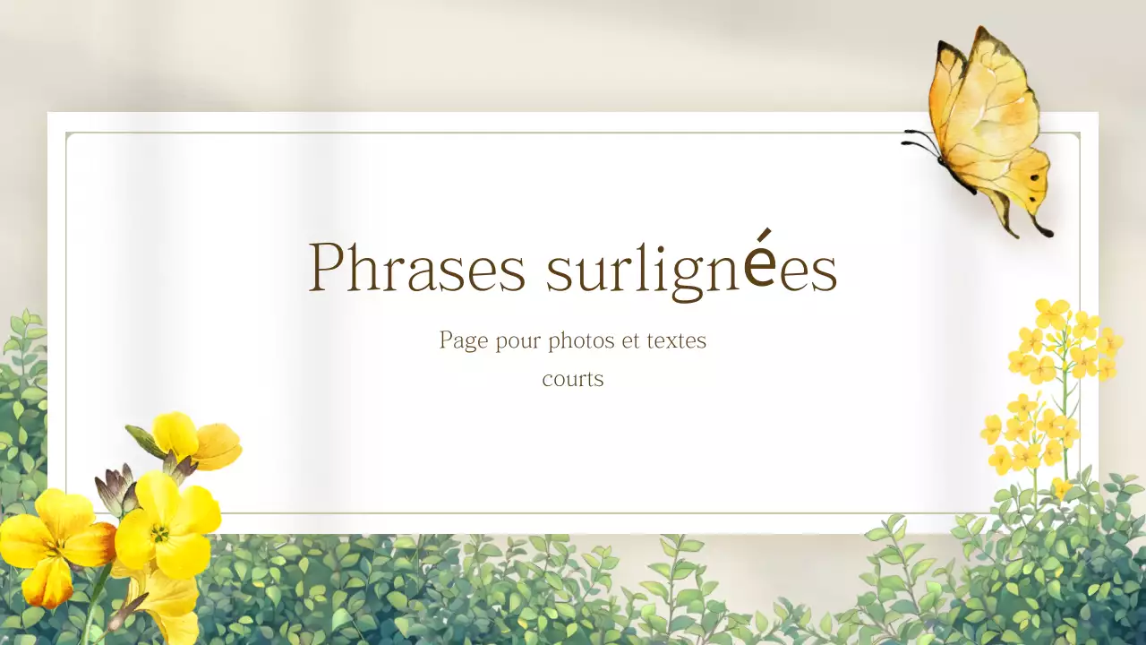 Présentation de fleurs printanières simples et jaunes