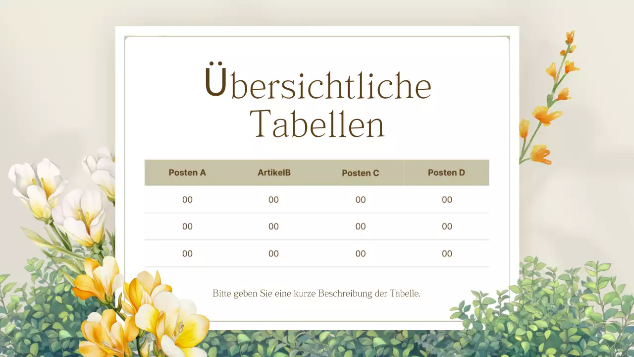 Gelbe einfache Frühlingsblume Präsentation