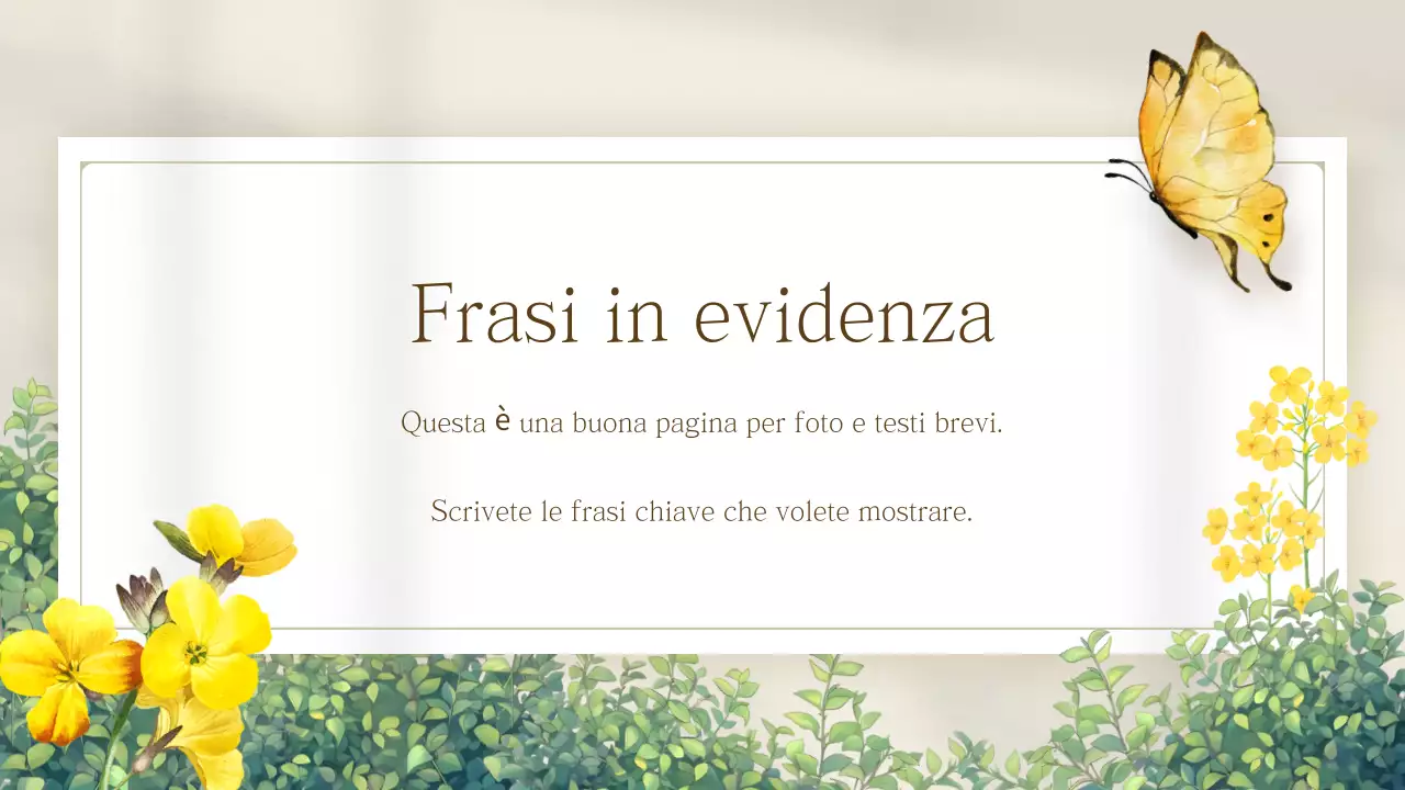 Presentazione di fiori primaverili semplici gialli