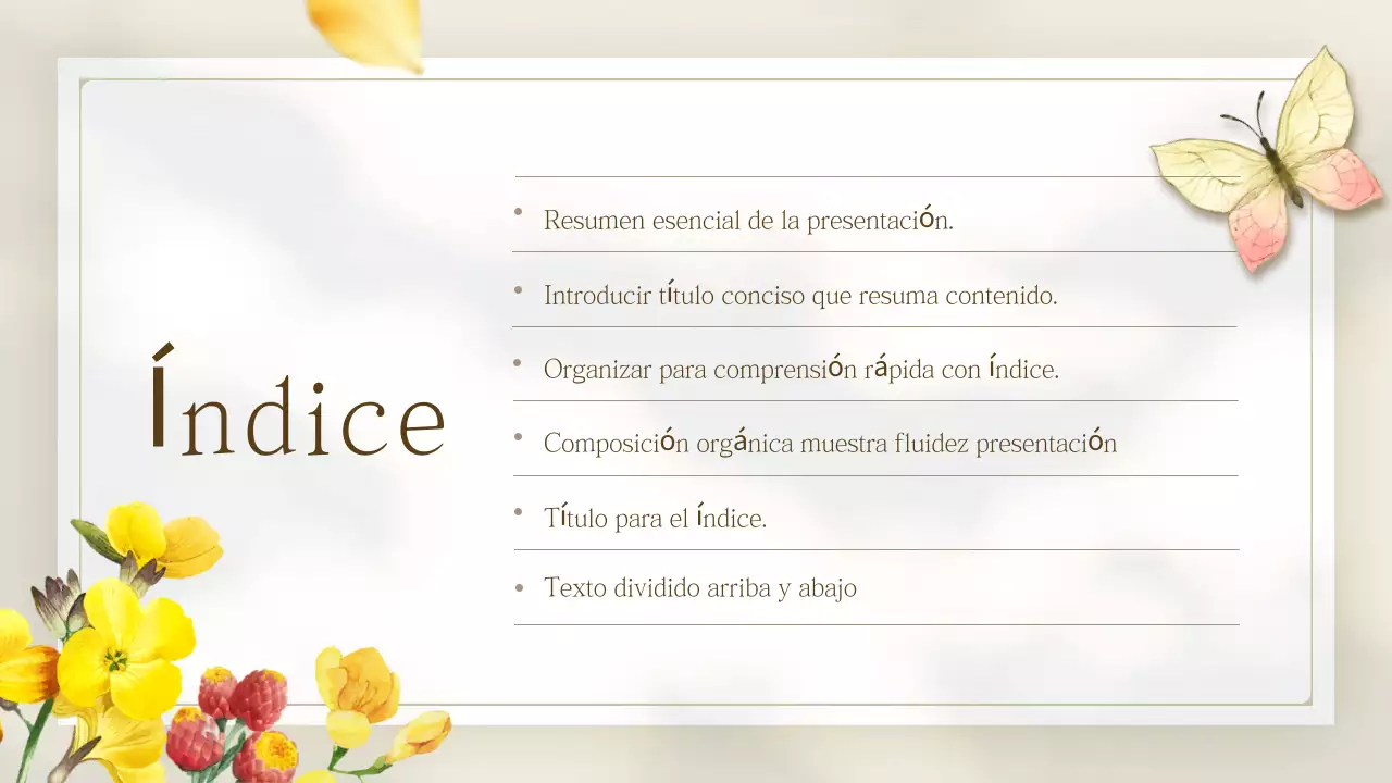 Presentación de flores de primavera sencillas de color amarillo