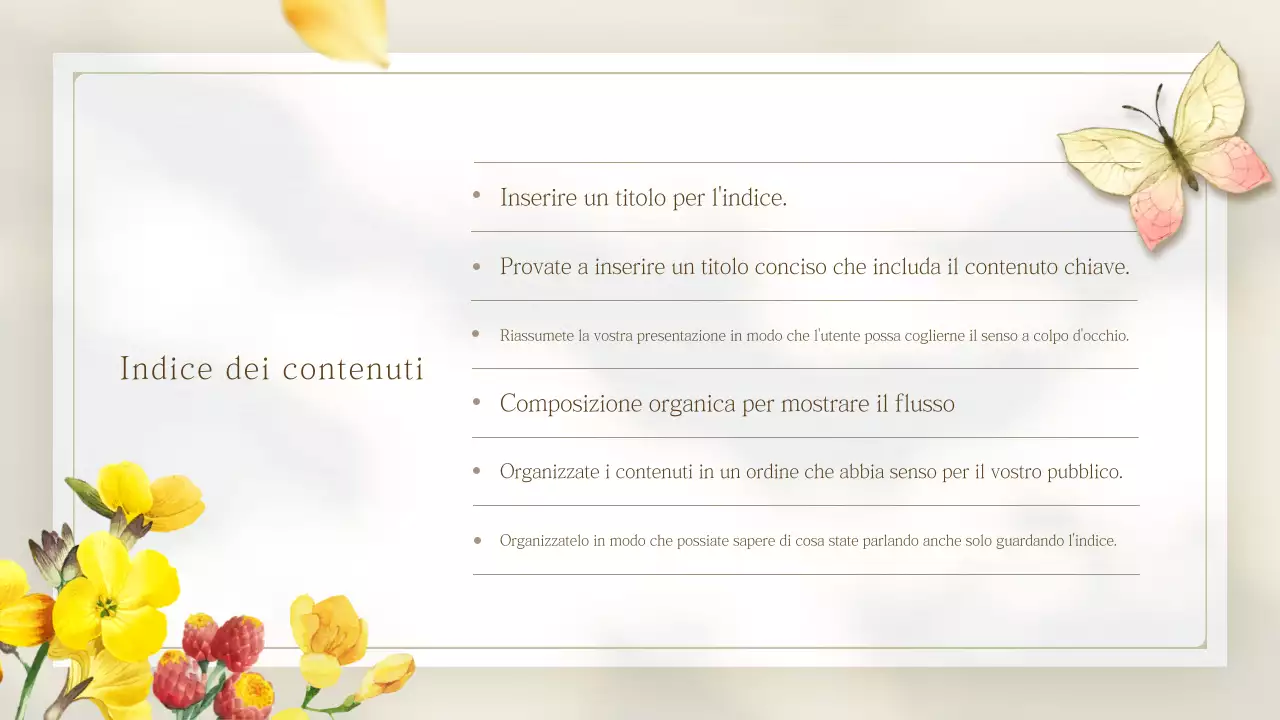 Presentazione di fiori primaverili semplici gialli