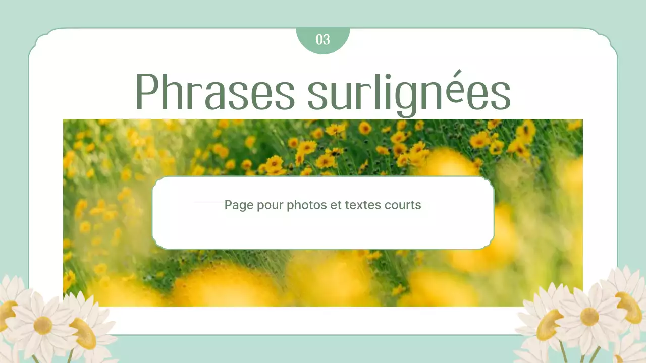 Papeterie de printemps simple à la menthe