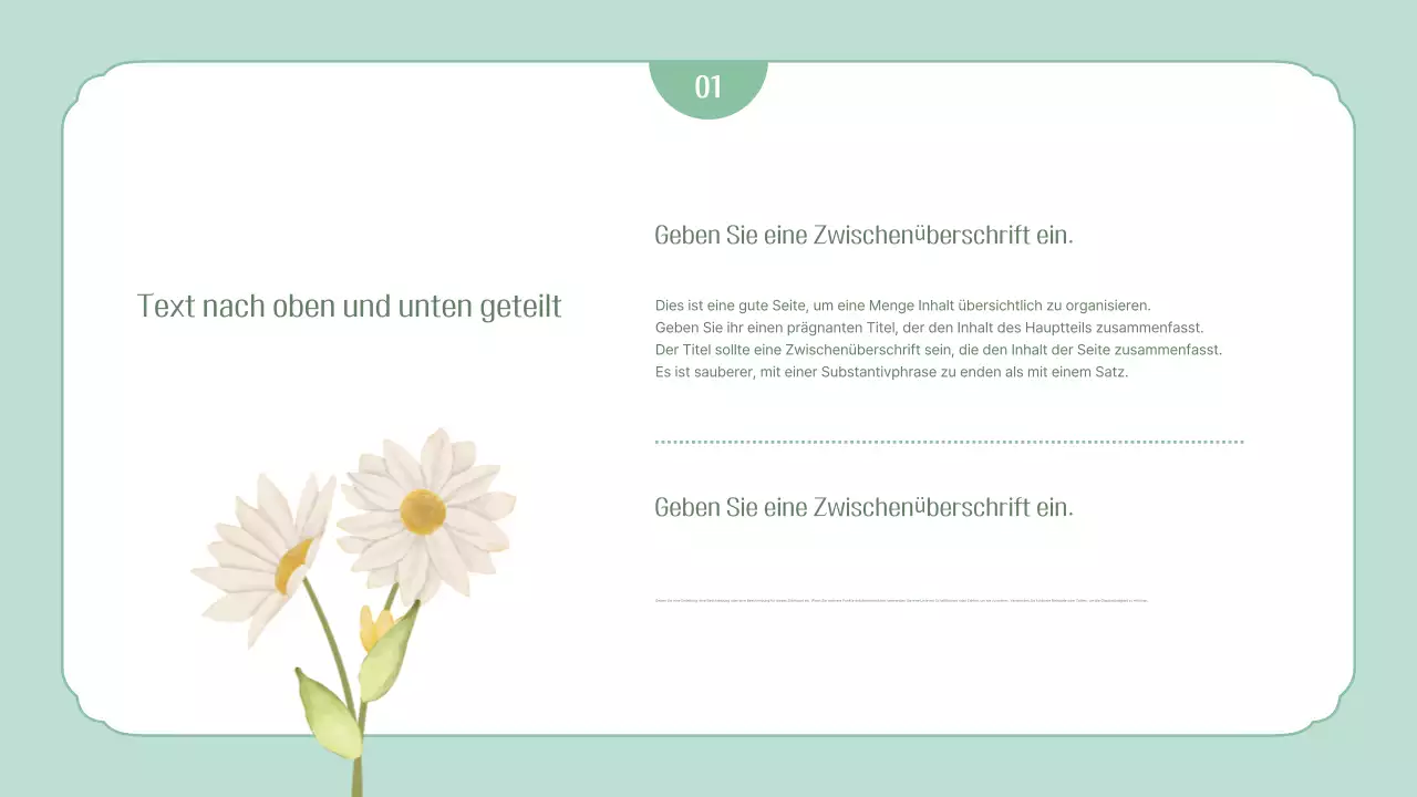 Mint einfache Frühling Briefpapier