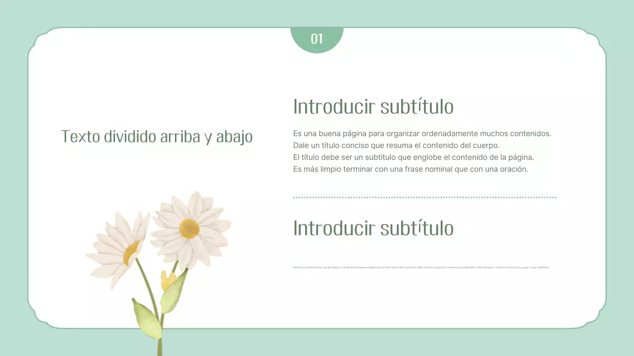 Papelería sencilla de primavera con diseño de menta