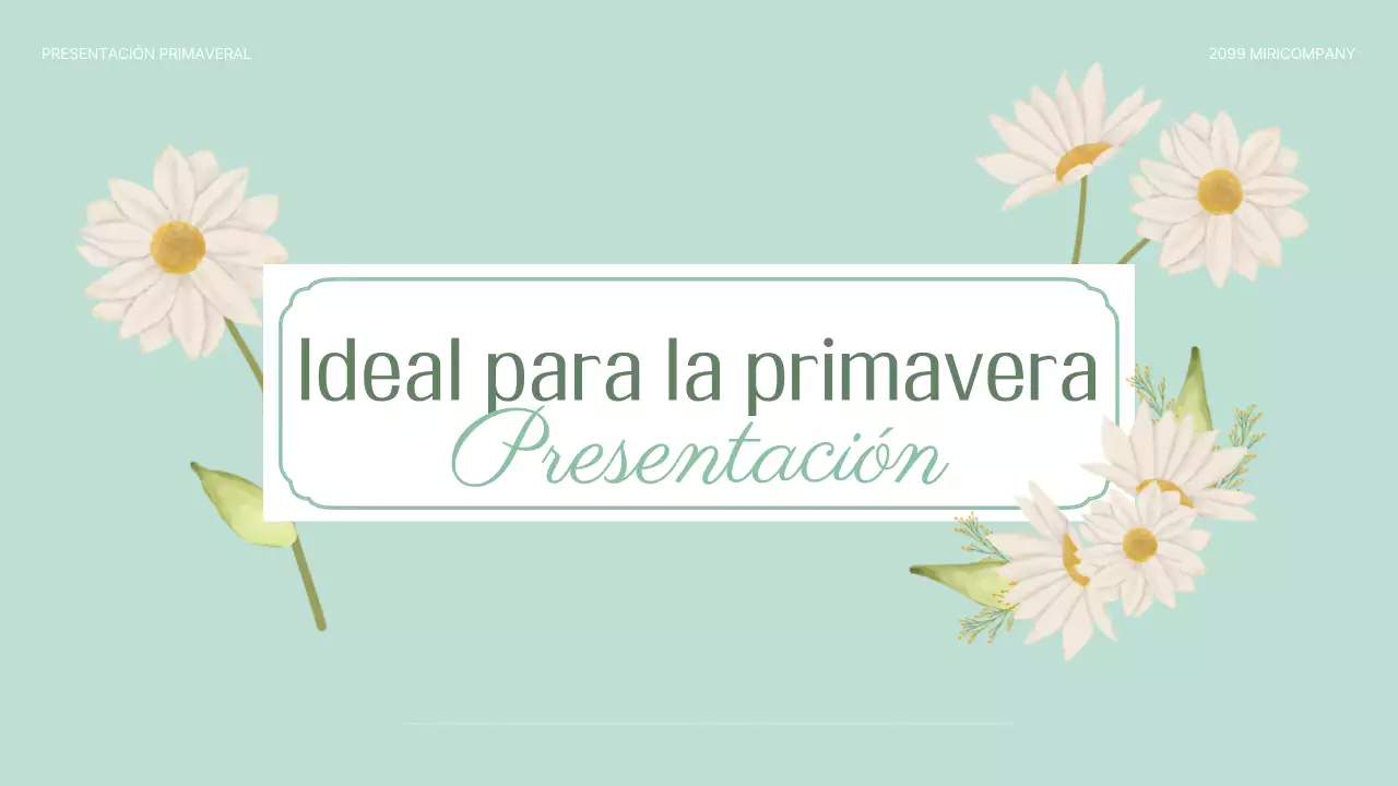 Papelería sencilla de primavera con diseño de menta