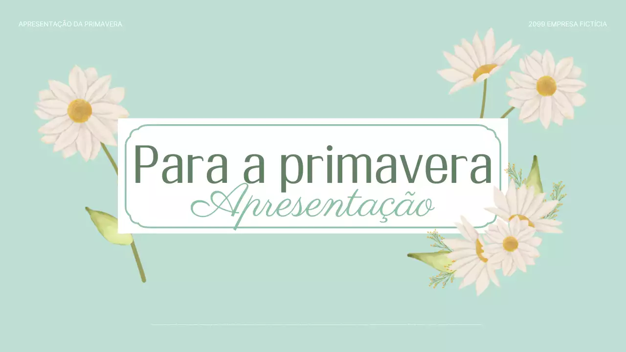 Papelaria Mint Simple Spring