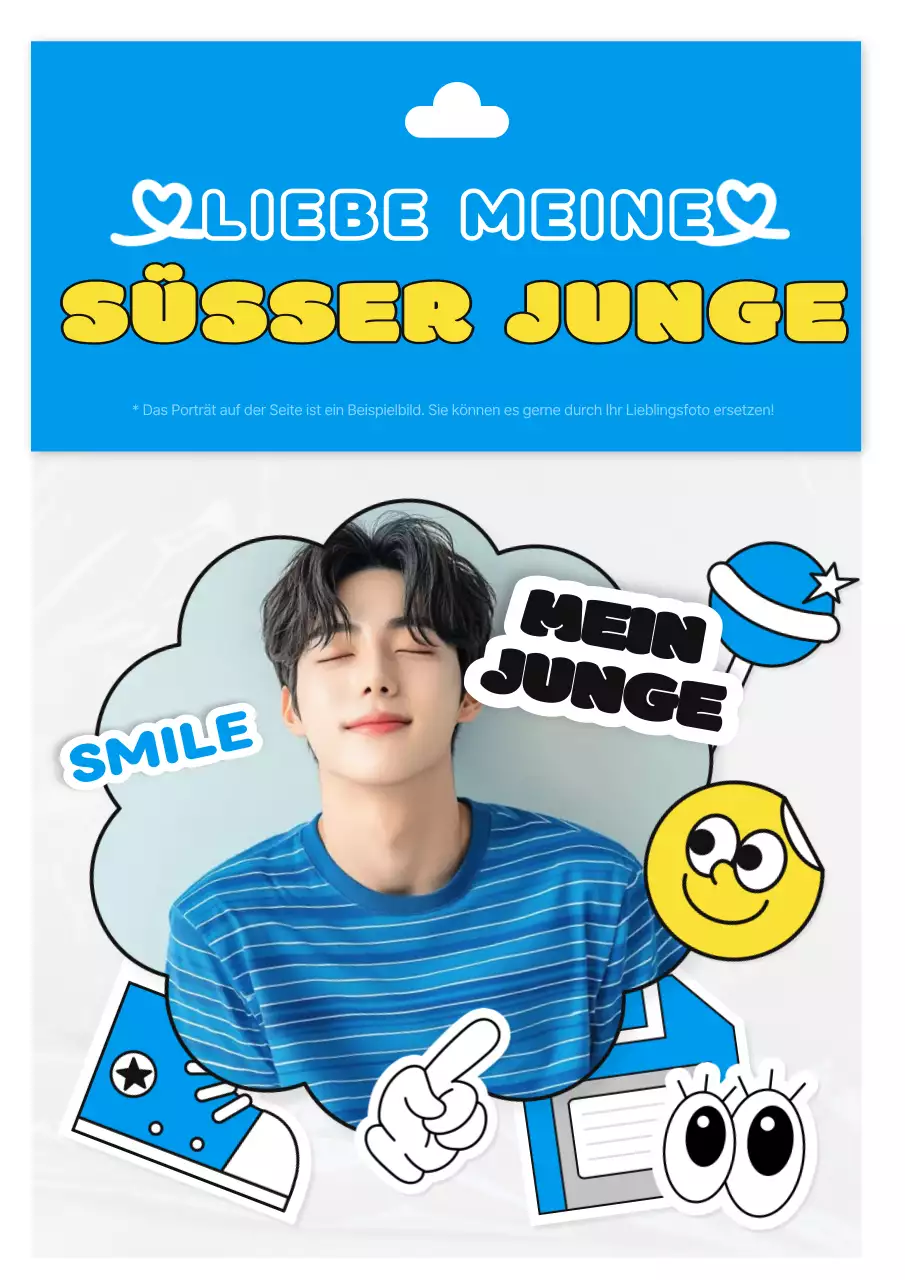 Blaue Baby-Promi-Waren