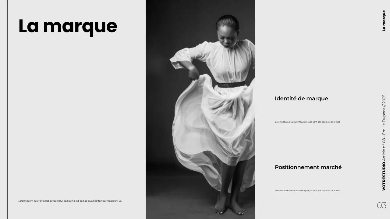 Présentation de marketing de contenu stratégique minimaliste et moderne