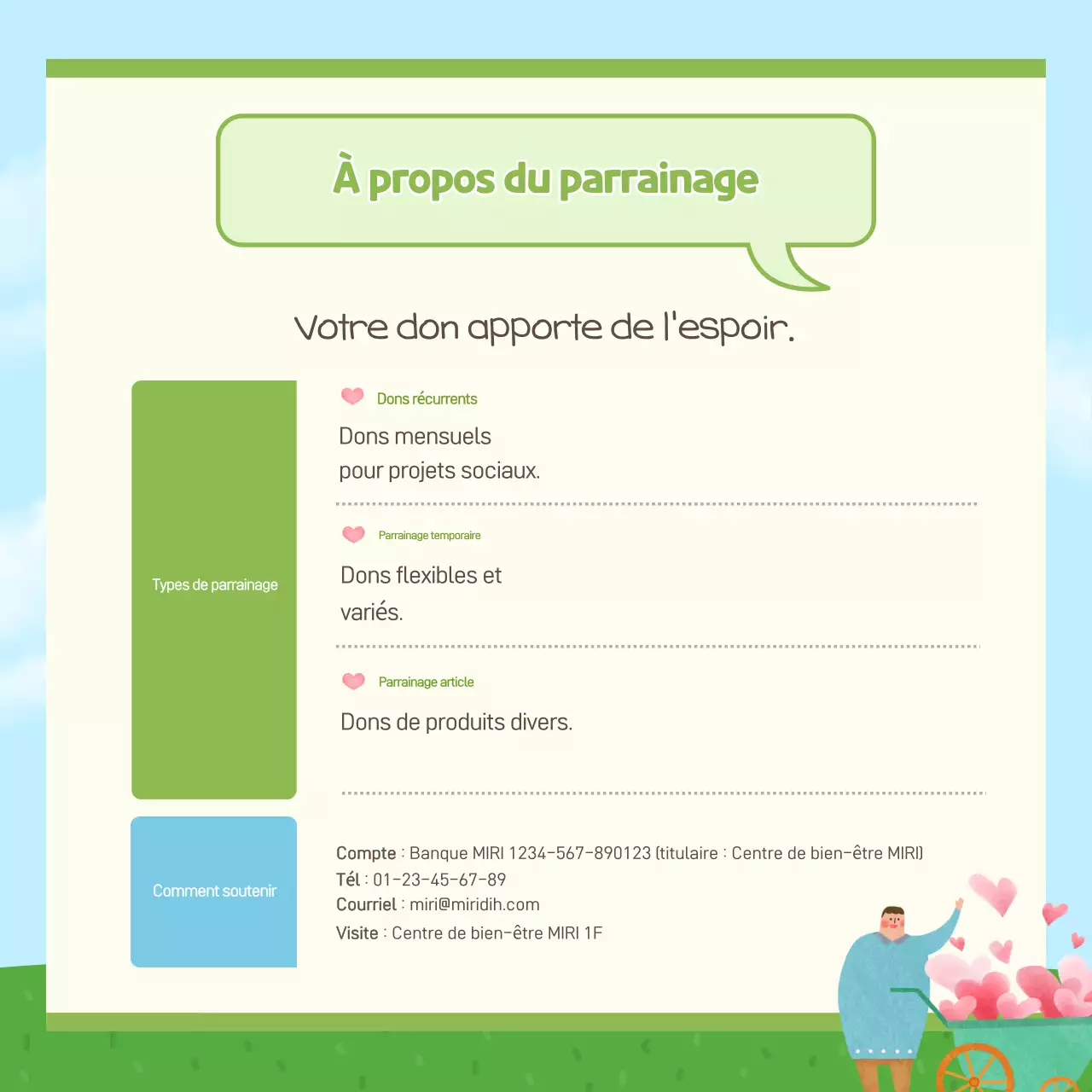 Promotion du centre de protection des bébés Sky Blue