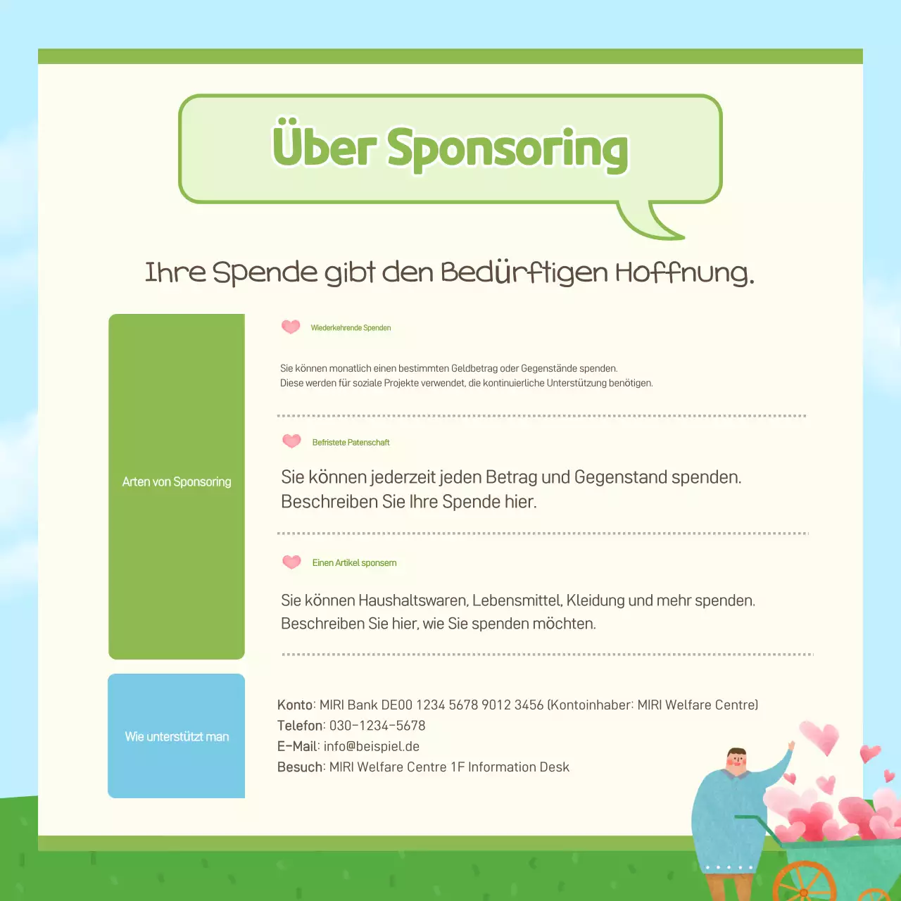 Sonderaktion des Sky Blue Baby Welfare Center