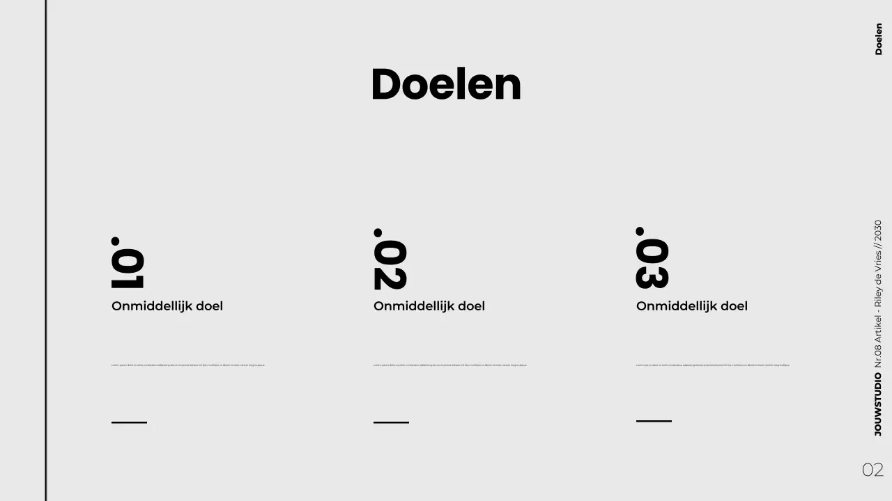 Moderne minimalistische strategische contentmarketingpresentatie