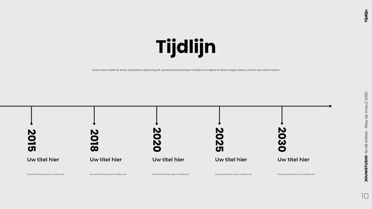 Moderne minimalistische strategische contentmarketingpresentatie