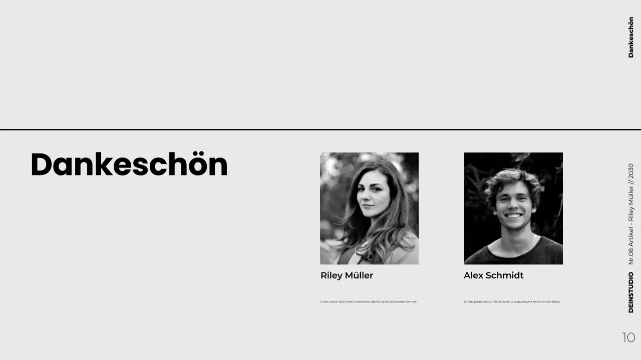 Moderne minimalistische strategische Content-Marketing-Präsentation