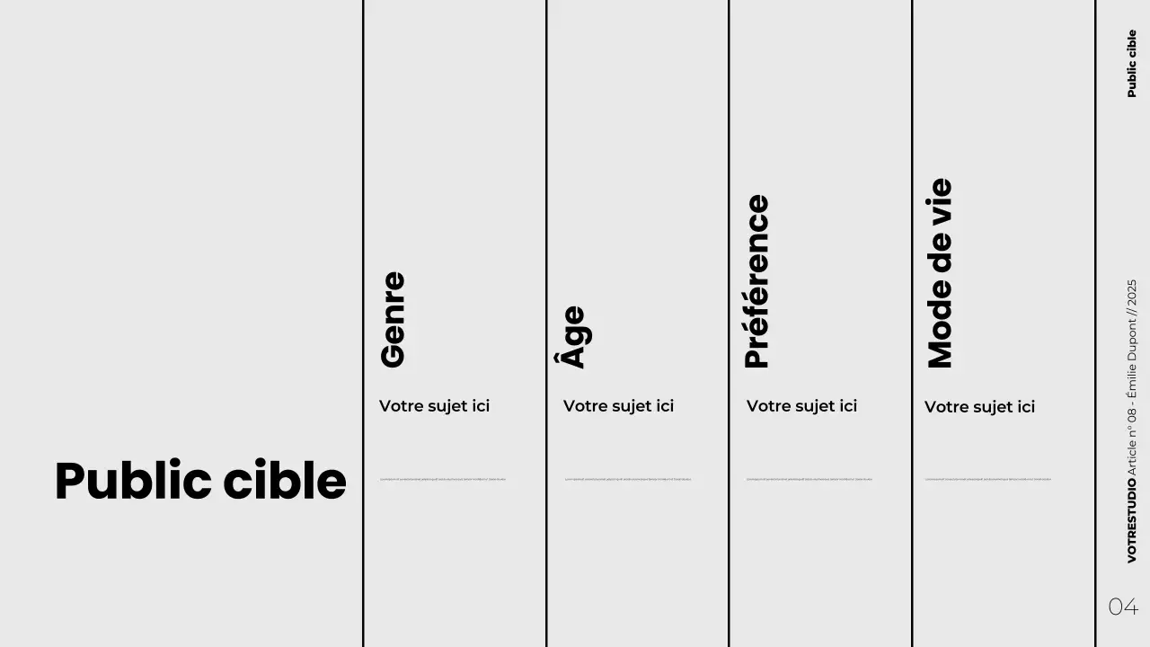 Présentation de marketing de contenu stratégique minimaliste et moderne