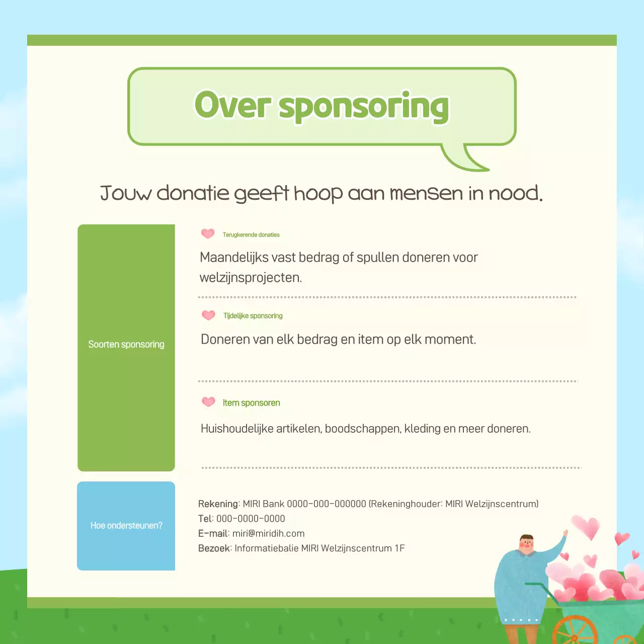 Promotie van het Sky Blue Baby Welfare Center